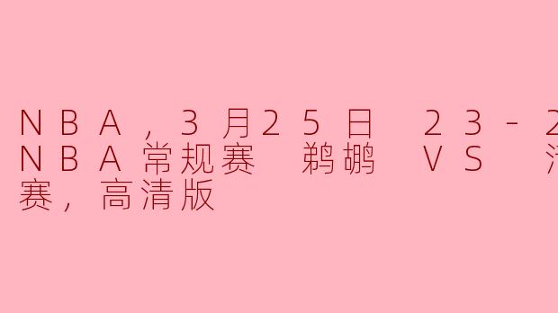 鹈鹕与活塞的激烈较量：2023-24赛季NBA常规赛精彩回顾